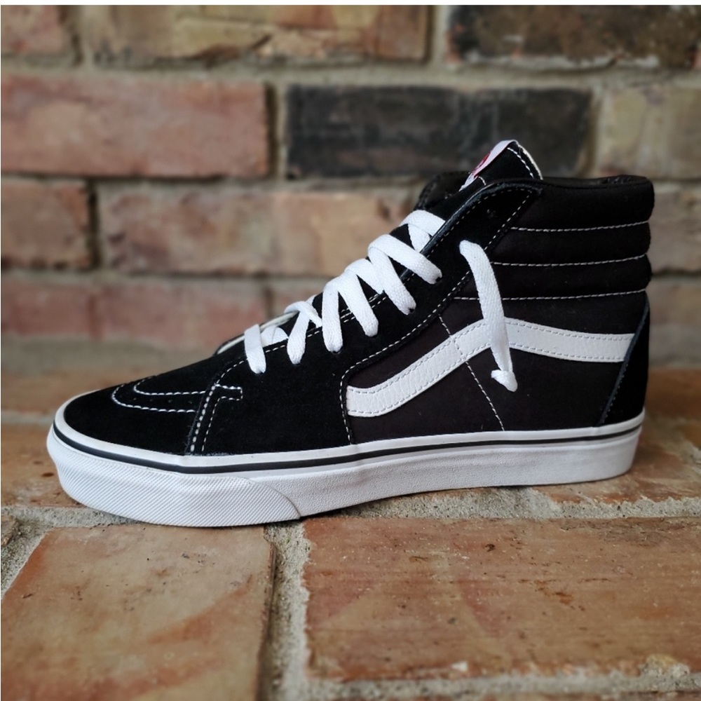 Vans Old Skool White Black Classic Casual Athletic Shoes Sneakers Mens Size 9